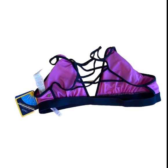 NWT Fabletics Rachel Sexy  Bikini  Lace UP Back Top  SIze XL - Picture 3 of 5